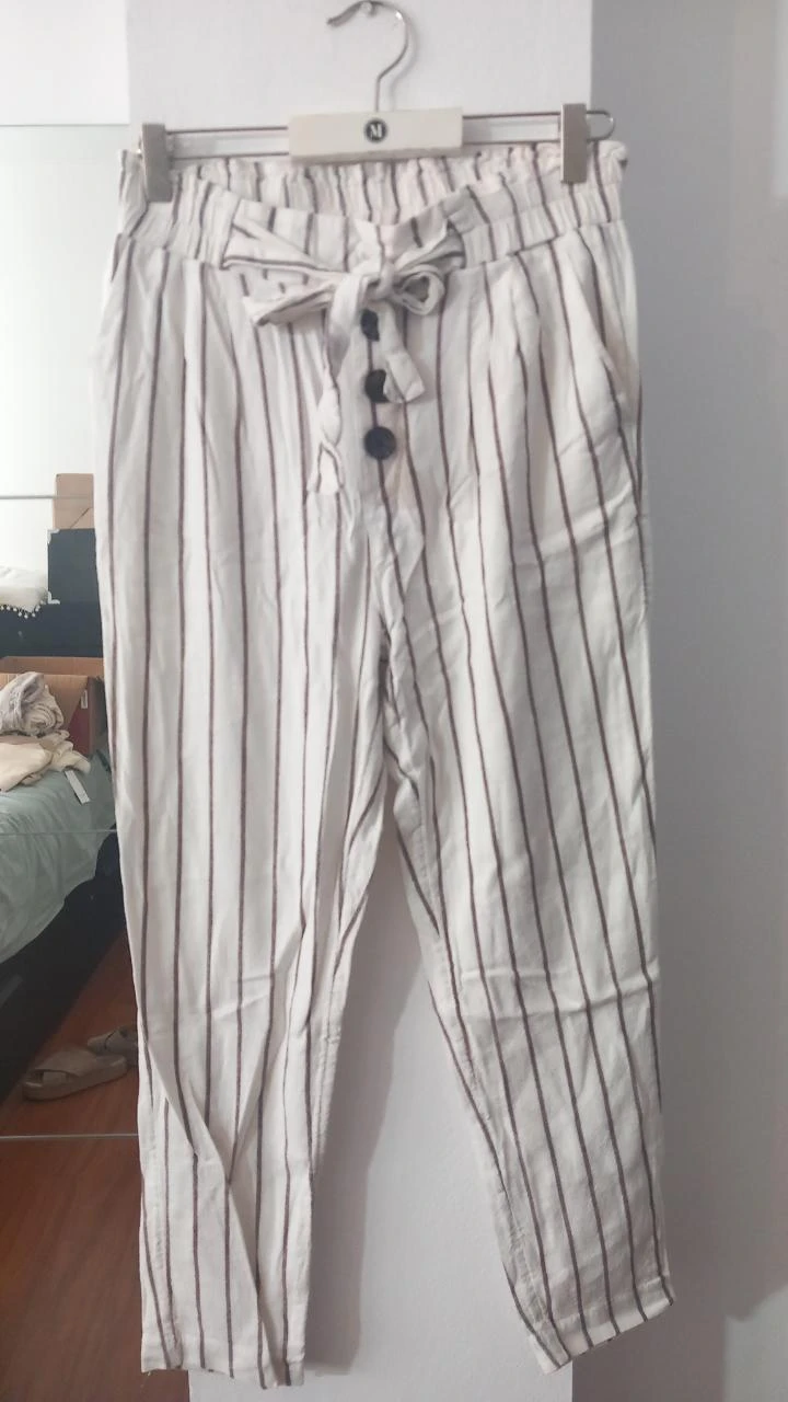 Pantalon à rayures Stradivarius - Taille S/36 | Calças às riscas
